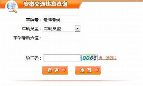 安徽省交通违章查询_安徽省交通违章查询官网入口